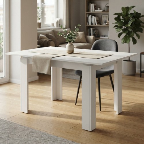 Family extendable dining table - extendable,
