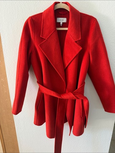 Reiss red wool - red, blindseam