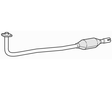Front exhaust pipe catalytic - front,