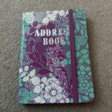 Paperchase Floral Address Book 11cm x 15cm Hardcover lovely gift