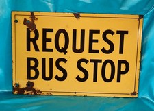 Vintage Enameled Metal Request