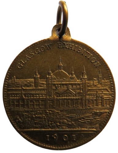 1901 glasgow exhibition medal - exhibition,