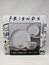 Friends Central Perk 12 Piece Dinner Set Plates & Bowls Dishwasher & Microwave 