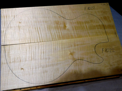 Flame maple carved top - carved,