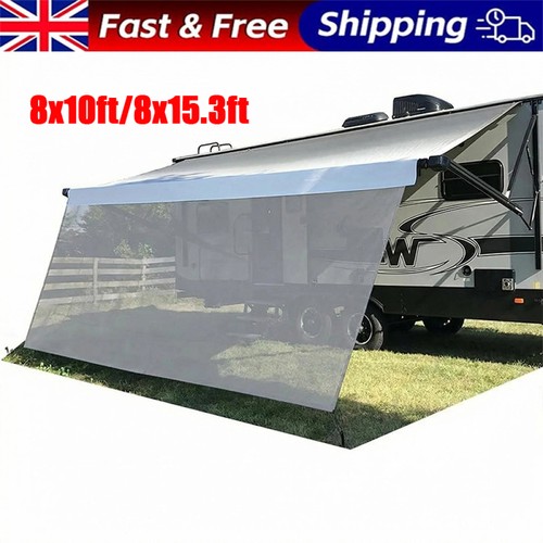 Awning sun shade screen - rv,