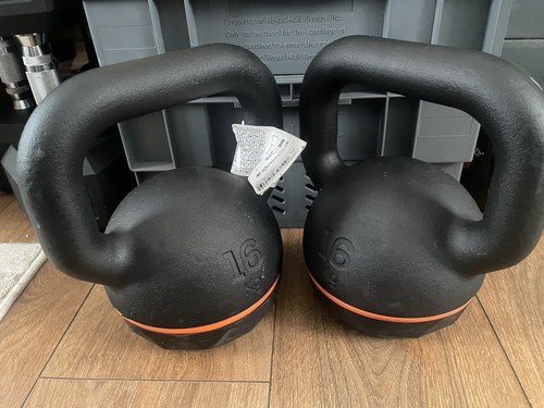 Pair kettlebells cast - 16,