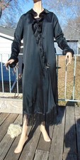 VTG 1920s Black Silk Fringe