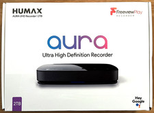 Humax FVP-4KGTR2TB Aura UHD Android TV 4K Recorder Freeview Receiver  2TB  Black