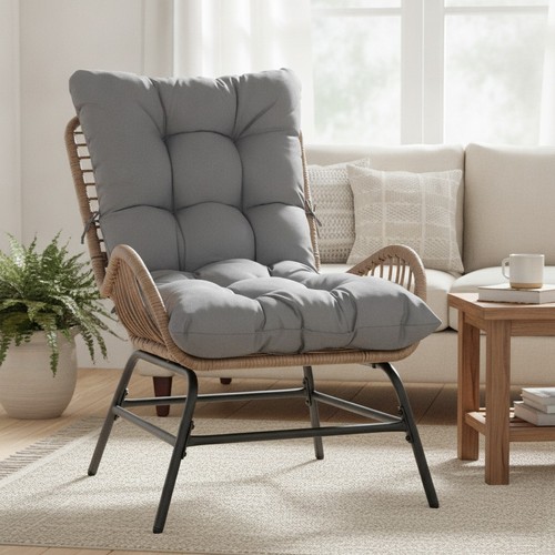 Rattan garden chair - pe,