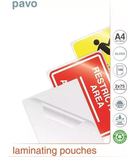 Pavo laminating pouches 2x75 - laminating,