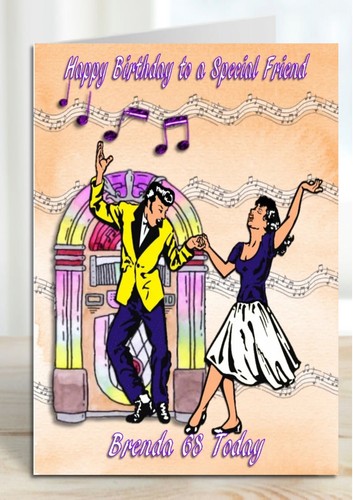 Personalised birthday card - personalised,
