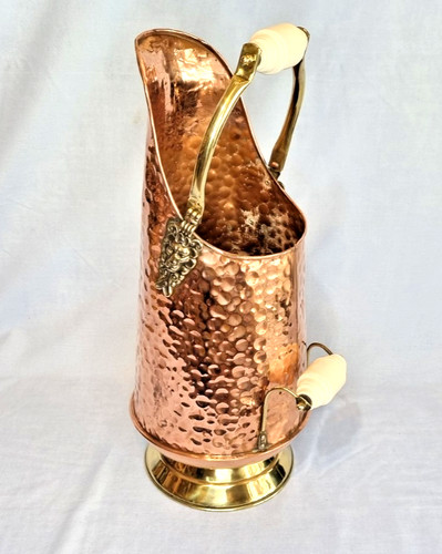Vintage hammered copper tall - vintage, &