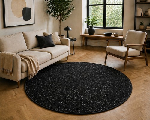 Black glitter 3ft - black,
