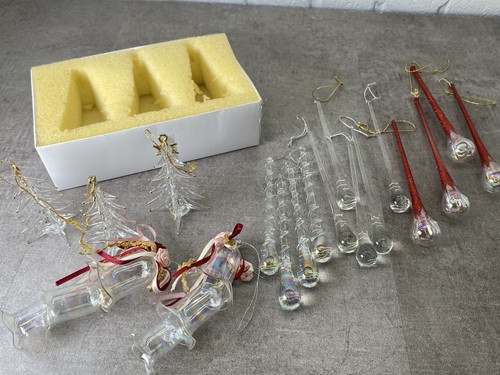 Glass christmas tree icicles - christmas,