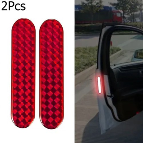 2pcs red reflective tape strip - red,