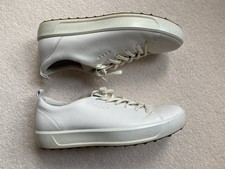 Ecco HydroMax Golf Shoes Mens UK 8.5 EU 42 White Spikeless Comfort Waterproof 