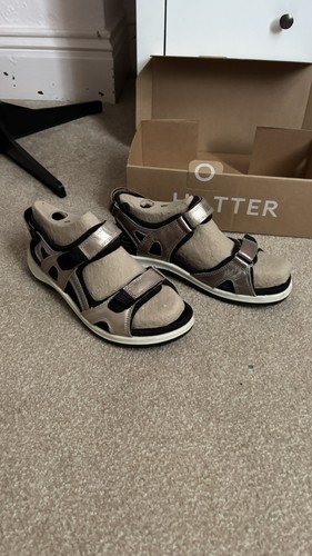 Hotter gold adjustable sandals - adjustable,