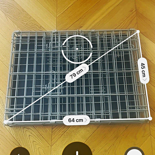 Folding steel wire dog cage - steel,