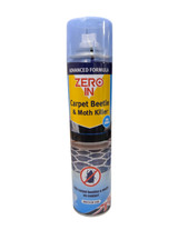Zero In Carpet Beetle & Moth Killer Spray 300ml Super Effective SALE Damaged Lid