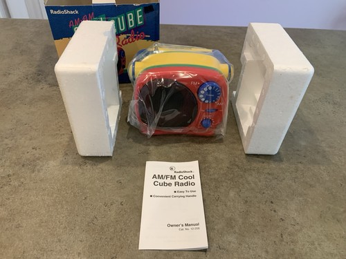 Vtg cool cube radio - cool,
