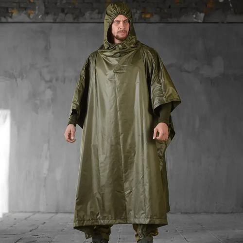 Raincoat poncho with - , cover