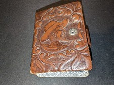 Vintage 1940s Heraclio Fournier Playing Cards & Leather Case  Tax Stamp Victoria