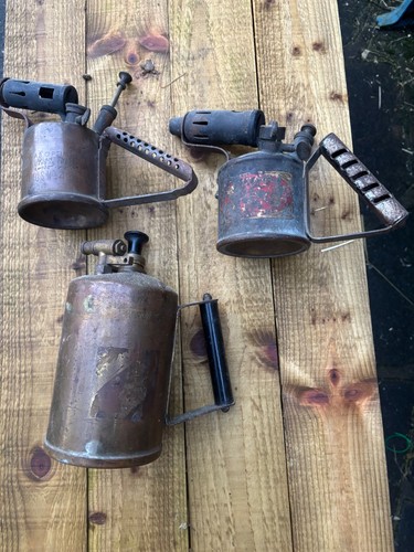 Vintage brass blow torches 3 - x,
