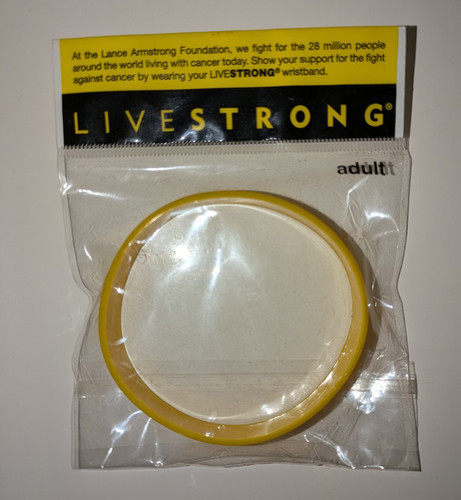 Livestrong wrist bracelet - wrist, new