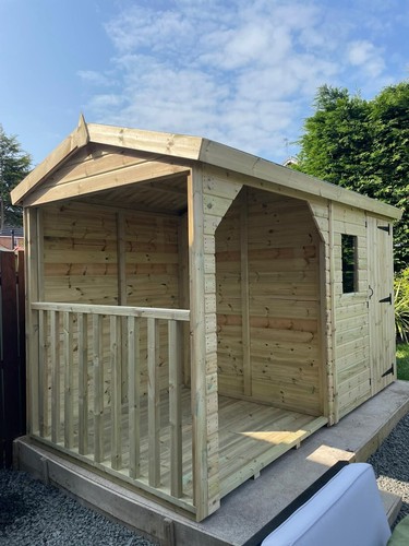 12x6 garden shed with hot - garden,