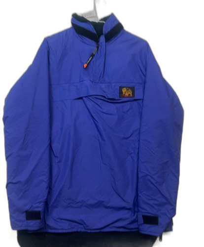 Buffalo blue pertex pile smock - blue,