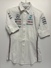 Mercedes-Benz Tommy Hilfiger Petronas Women Short Sleeve Shirt Size XS White FC+