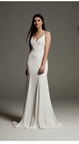 Vera wang neck - slip, wedding