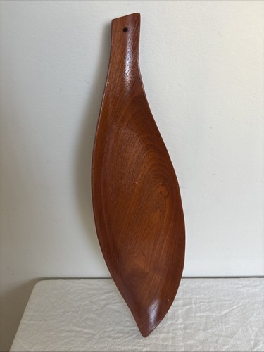 Vintage teak wood wall hanging - wood,