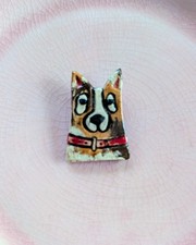 Original Ceramic Enamel Brooch