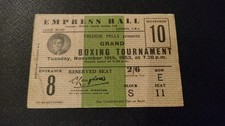 Original Boxing ticket 1953 -