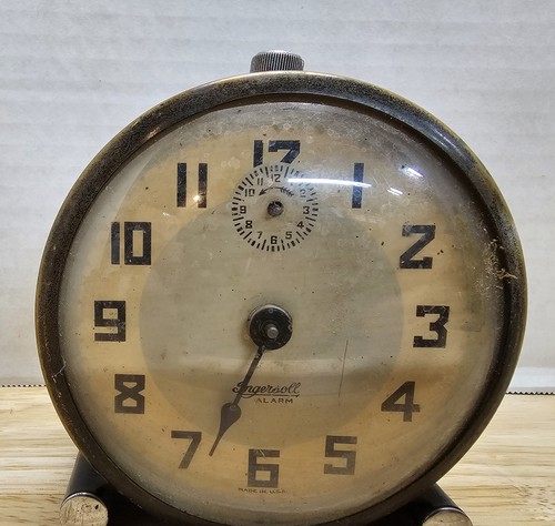 Vintage metal ingersoll alarm - ingersoll,