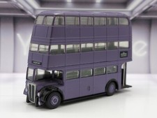HARRY POTTER TRIPLE DECK KNIGHT BUS MODEL CORGI CC99726 1:76 SIZE FILM PURPLE T3