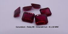 Corundum  Ruby 8# EMERALD  Cut