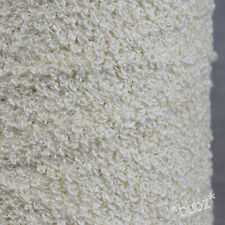 THICK PURE SILK YARN 200g CONE NATURAL WHITE DOUBLE KNITTING WEAVING BOUCLE DK