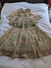 Pakistani Indian Lehnga Ready Made Heavy Party Wear -  Mint Green