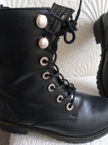 Dune leather combat boots - leather, size