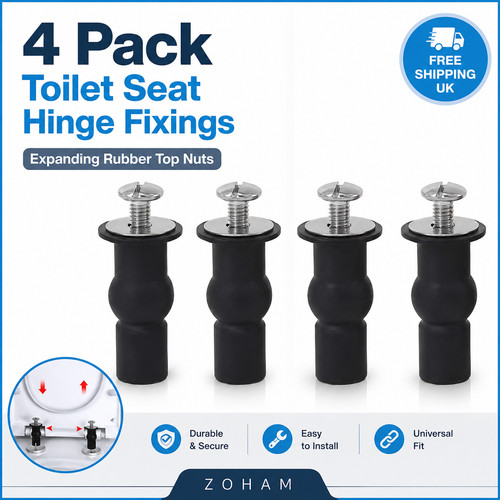 Pack toilet seat hinges - 4,