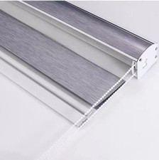 Zebra Roller Blind Easy Fit Dual Layer Light Filtering Day & Night Window Blinds
