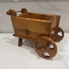 Wooden Cart Wheel Barrow