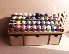 Paint Stand 40 pot rack Deep storage drawers Workshop tidy Wargame paint citadel