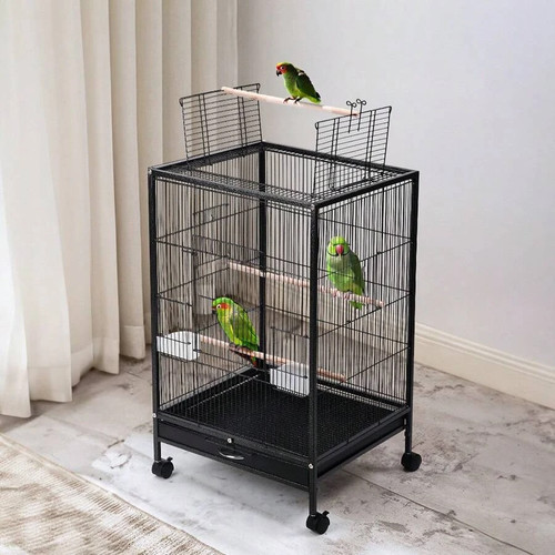 Metal bird cage - cage, aviary