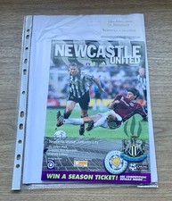 8 Newcastle Utd  F.A Premiership football Programmes Dates From 28.4.01-29.12.02