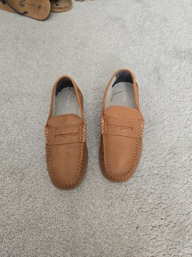 Next tan brown leather - leather, slip-on