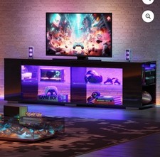 Modern Black High Gloss LED TV