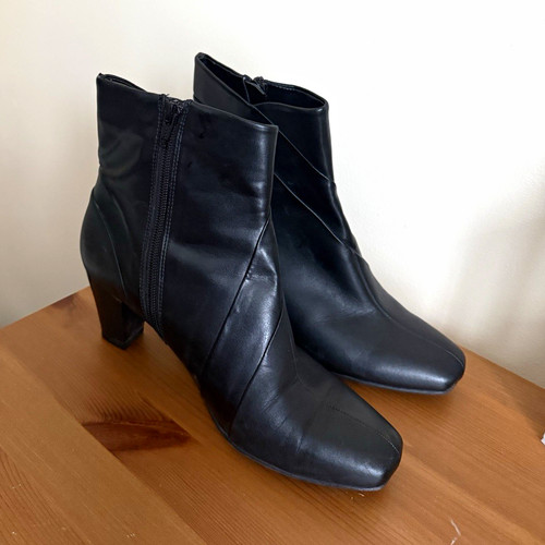 Clarks women black - black, leather